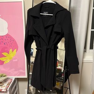 Abercrombie & Fitch black trench coat